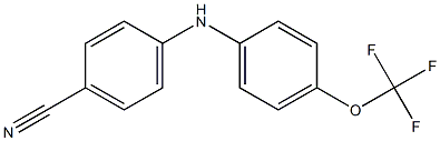 4-{[4-(trifluoromethoxy)phenyl]amino}benzonitrile Structure