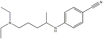 4-{[5-(diethylamino)pentan-2-yl]amino}benzonitrile Structure