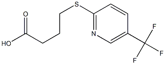 4-{[5-(trifluoromethyl)pyridin-2-yl]sulfanyl}butanoic acid 구조식 이미지
