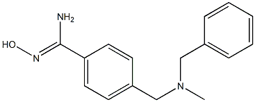 4-{[benzyl(methyl)amino]methyl}-N'-hydroxybenzenecarboximidamide Structure