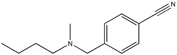 4-{[butyl(methyl)amino]methyl}benzonitrile Structure