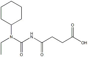 4-{[cyclohexyl(ethyl)carbamoyl]amino}-4-oxobutanoic acid 구조식 이미지