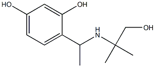 4-{1-[(1-hydroxy-2-methylpropan-2-yl)amino]ethyl}benzene-1,3-diol Structure
