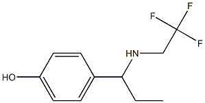 4-{1-[(2,2,2-trifluoroethyl)amino]propyl}phenol Structure