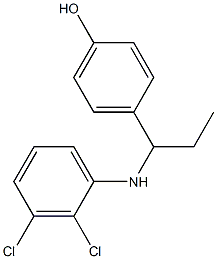 4-{1-[(2,3-dichlorophenyl)amino]propyl}phenol 구조식 이미지