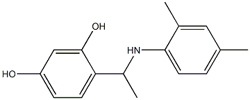 4-{1-[(2,4-dimethylphenyl)amino]ethyl}benzene-1,3-diol 구조식 이미지