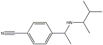 4-{1-[(3-methylbutan-2-yl)amino]ethyl}benzonitrile Structure