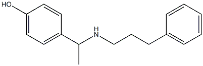 4-{1-[(3-phenylpropyl)amino]ethyl}phenol 구조식 이미지