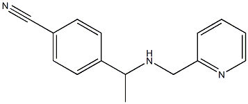 4-{1-[(pyridin-2-ylmethyl)amino]ethyl}benzonitrile Structure