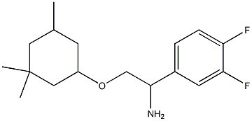 4-{1-amino-2-[(3,3,5-trimethylcyclohexyl)oxy]ethyl}-1,2-difluorobenzene 구조식 이미지