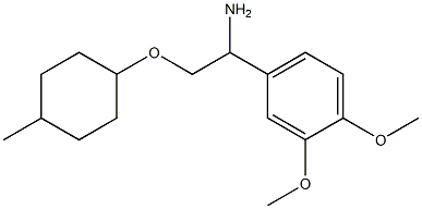 4-{1-amino-2-[(4-methylcyclohexyl)oxy]ethyl}-1,2-dimethoxybenzene Structure