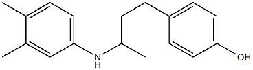 4-{3-[(3,4-dimethylphenyl)amino]butyl}phenol Structure