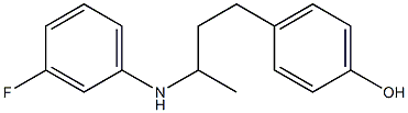 4-{3-[(3-fluorophenyl)amino]butyl}phenol Structure