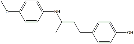 4-{3-[(4-methoxyphenyl)amino]butyl}phenol Structure