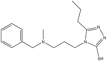 4-{3-[benzyl(methyl)amino]propyl}-5-propyl-4H-1,2,4-triazole-3-thiol 구조식 이미지