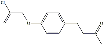 4-{4-[(2-chloroprop-2-enyl)oxy]phenyl}butan-2-one Structure