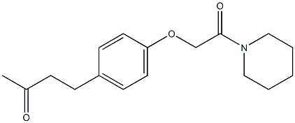 4-{4-[2-oxo-2-(piperidin-1-yl)ethoxy]phenyl}butan-2-one Structure