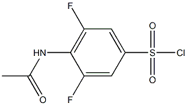 4-acetamido-3,5-difluorobenzene-1-sulfonyl chloride Structure