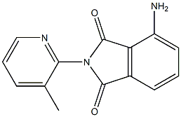 4-amino-2-(3-methylpyridin-2-yl)-2,3-dihydro-1H-isoindole-1,3-dione Structure