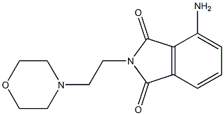 4-amino-2-[2-(morpholin-4-yl)ethyl]-2,3-dihydro-1H-isoindole-1,3-dione 구조식 이미지