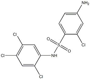 4-amino-2-chloro-N-(2,4,5-trichlorophenyl)benzene-1-sulfonamide Structure