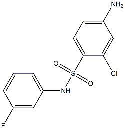 4-amino-2-chloro-N-(3-fluorophenyl)benzene-1-sulfonamide Structure