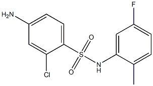 4-amino-2-chloro-N-(5-fluoro-2-methylphenyl)benzene-1-sulfonamide 구조식 이미지