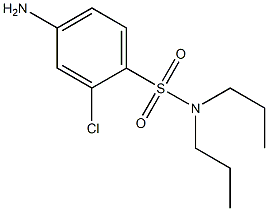 4-amino-2-chloro-N,N-dipropylbenzene-1-sulfonamide 구조식 이미지