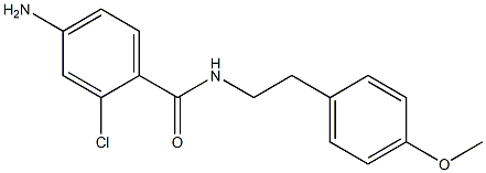 4-amino-2-chloro-N-[2-(4-methoxyphenyl)ethyl]benzamide Structure