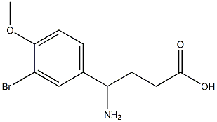 4-amino-4-(3-bromo-4-methoxyphenyl)butanoic acid 구조식 이미지