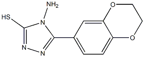 4-amino-5-(2,3-dihydro-1,4-benzodioxin-6-yl)-4H-1,2,4-triazole-3-thiol 구조식 이미지