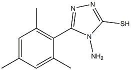 4-amino-5-(2,4,6-trimethylphenyl)-4H-1,2,4-triazole-3-thiol 구조식 이미지
