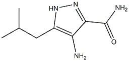 4-amino-5-isobutyl-1H-pyrazole-3-carboxamide 구조식 이미지