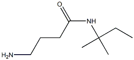 4-amino-N-(1,1-dimethylpropyl)butanamide 구조식 이미지