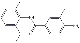 4-amino-N-(2-ethyl-6-methylphenyl)-3-methylbenzamide 구조식 이미지