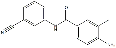 4-amino-N-(3-cyanophenyl)-3-methylbenzamide Structure