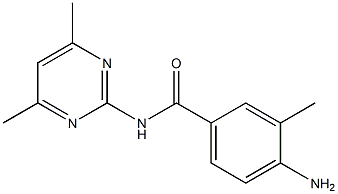 4-amino-N-(4,6-dimethylpyrimidin-2-yl)-3-methylbenzamide 구조식 이미지