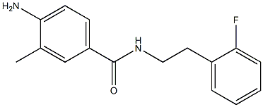 4-amino-N-[2-(2-fluorophenyl)ethyl]-3-methylbenzamide Structure