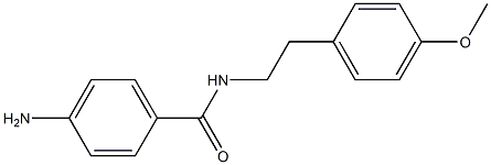 4-amino-N-[2-(4-methoxyphenyl)ethyl]benzamide 구조식 이미지