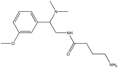 4-amino-N-[2-(dimethylamino)-2-(3-methoxyphenyl)ethyl]butanamide Structure