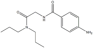 4-amino-N-[2-(dipropylamino)-2-oxoethyl]benzamide 구조식 이미지