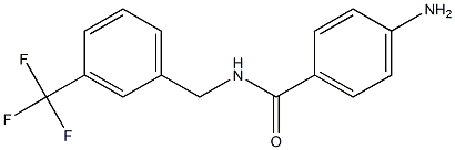 4-amino-N-{[3-(trifluoromethyl)phenyl]methyl}benzamide 구조식 이미지