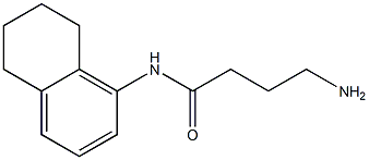 4-amino-N-5,6,7,8-tetrahydronaphthalen-1-ylbutanamide 구조식 이미지