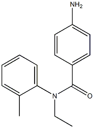 4-amino-N-ethyl-N-(2-methylphenyl)benzamide Structure