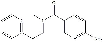 4-amino-N-methyl-N-[2-(pyridin-2-yl)ethyl]benzamide 구조식 이미지