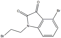 4-bromo-1-(2-bromoethyl)-2,3-dihydro-1H-indole-2,3-dione Structure