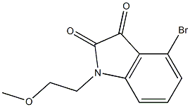 4-bromo-1-(2-methoxyethyl)-2,3-dihydro-1H-indole-2,3-dione 구조식 이미지