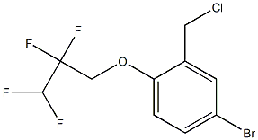4-bromo-2-(chloromethyl)-1-(2,2,3,3-tetrafluoropropoxy)benzene Structure