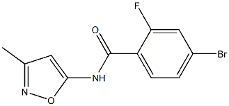 4-bromo-2-fluoro-N-(3-methylisoxazol-5-yl)benzamide Structure