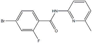 4-bromo-2-fluoro-N-(6-methylpyridin-2-yl)benzamide Structure